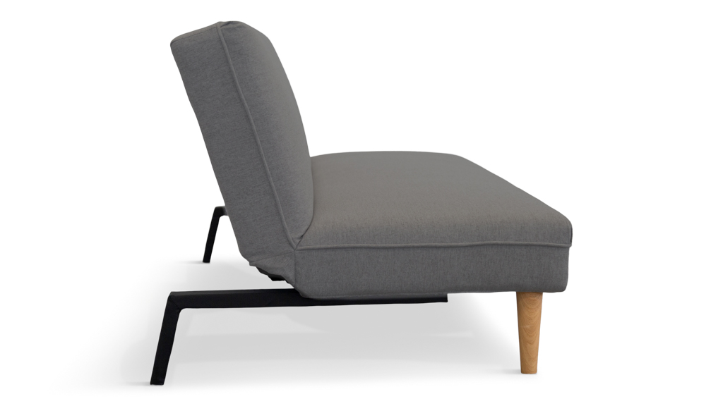 lawson dark grey 3 seater sofa bed side